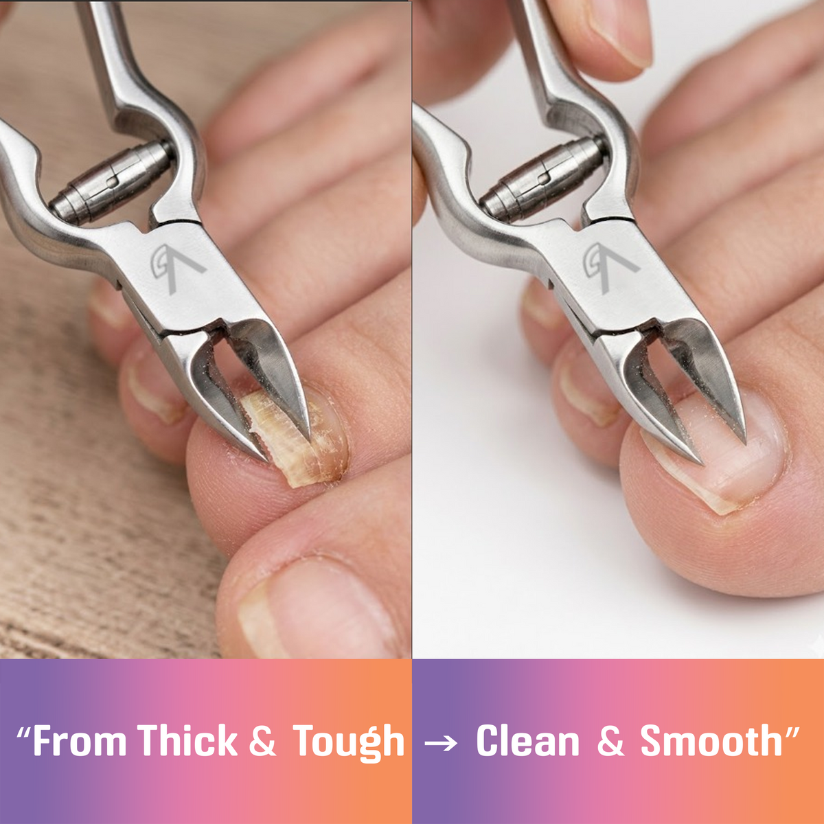 Toe Nail Nippers Heavy Duty Stainless Steel – Precision Podiatry Tool for Thick & Ingrown Toenails – Ergonomic Non-Slip Handle Professional Nail Cutter for Home & Salon Use | Durable, Sharp & Rust Resistant Grooming Instrument for Easy Trimming