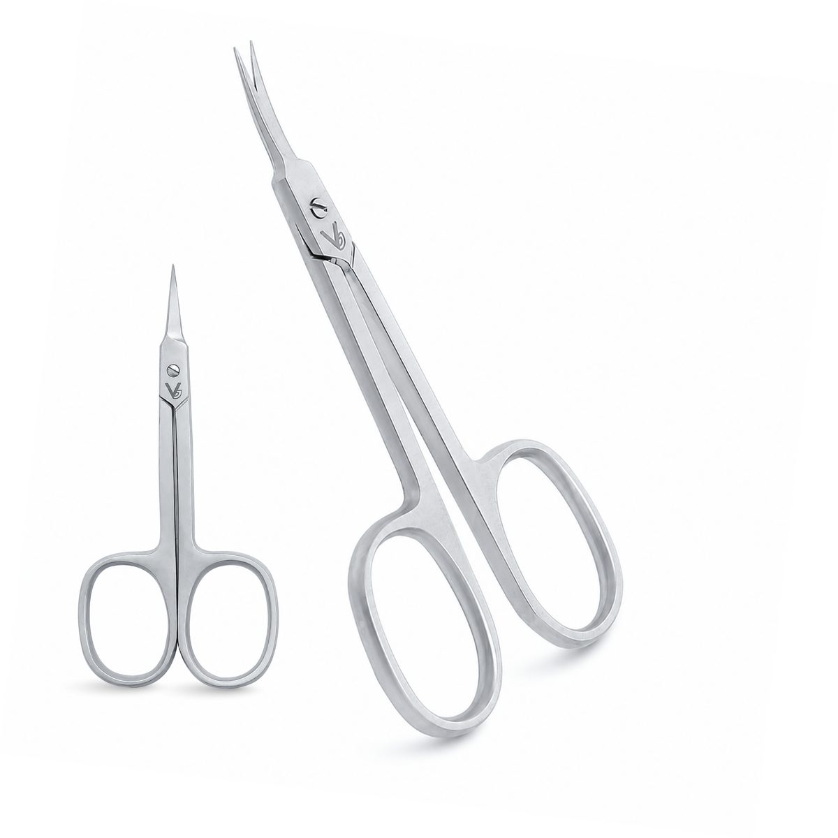 VIDA GOODS Pointed Curved Cuticle Scissors – Stainless Steel Nail & Eyebrow Scissors for Cuticles, Hangnails & Facial Hair – Precision Manicure Grooming Shears for Women & Men | Sharp, Rust-Resistant, Salon Quality Trimming Tool Professional Use